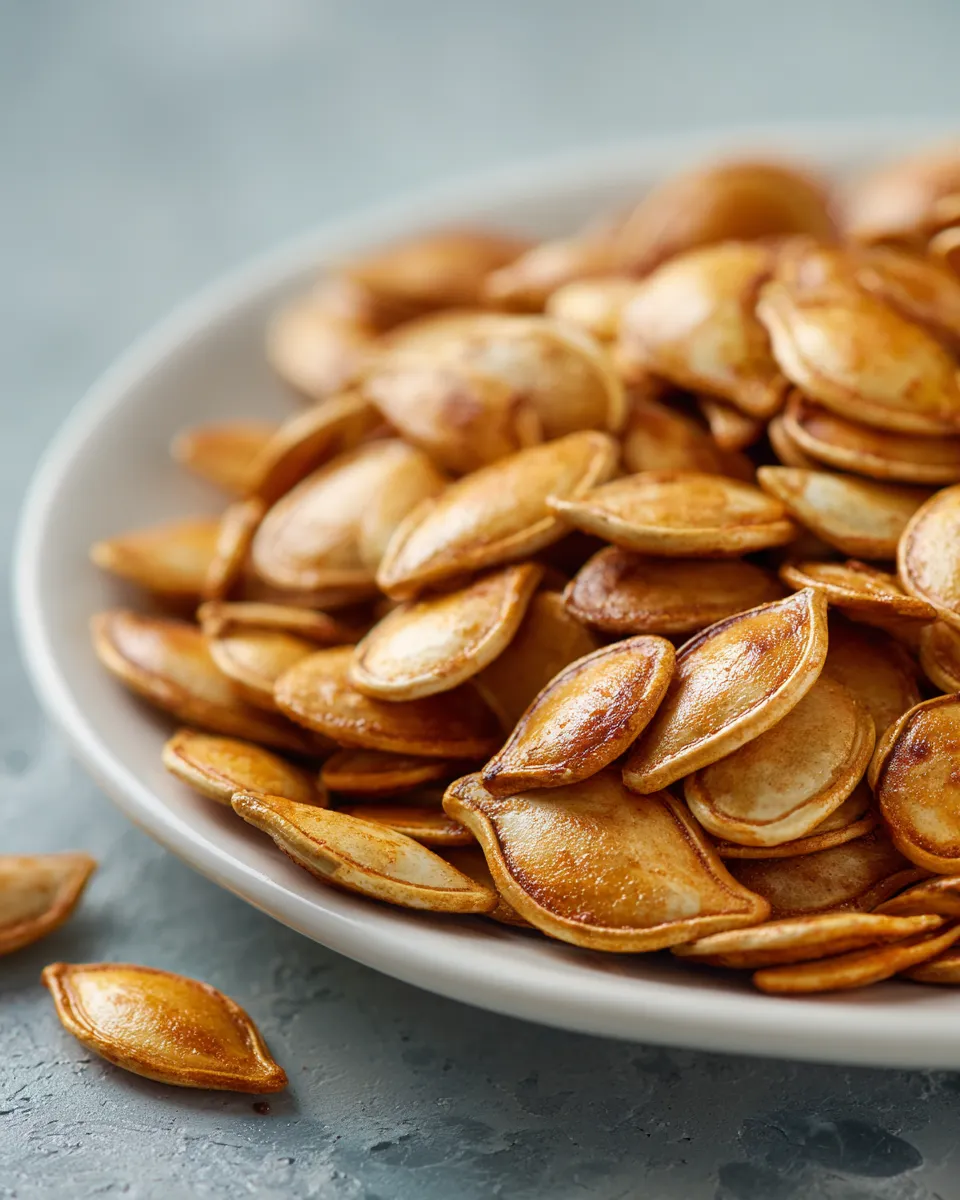 Crunchy Roasted Pumpkin Seeds Easy Delicious 5 Crunchy Roasted Pumpkin Seeds upscaled 68d4a47bdb231