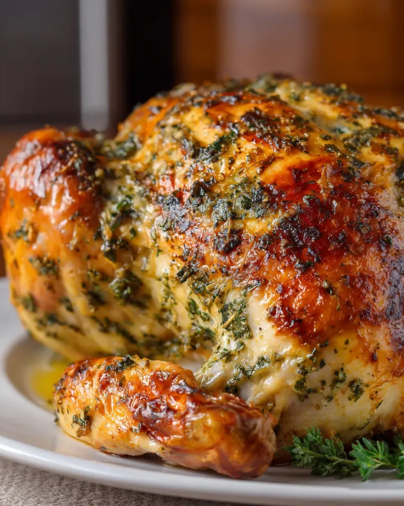 Garlic Herb Butter Roast Turkey