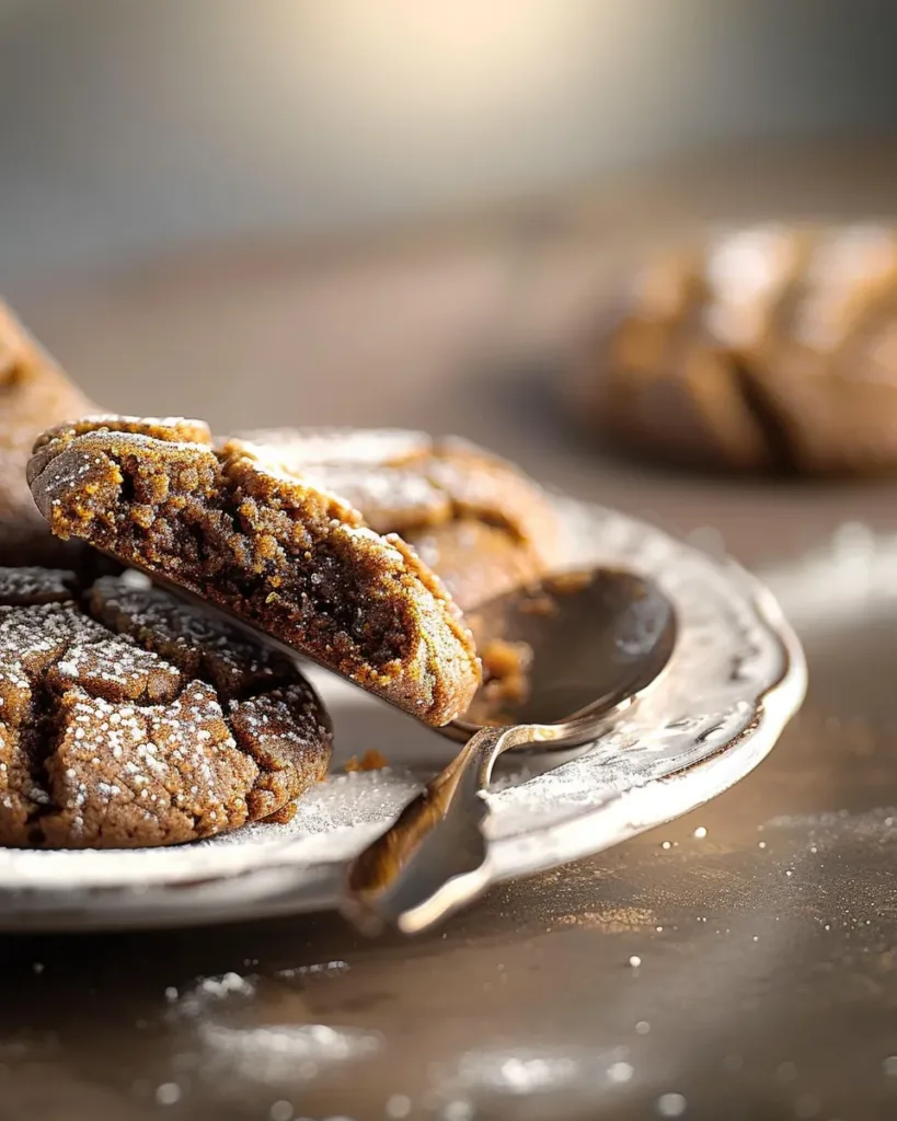 Gingerbread Crinkle Cookies