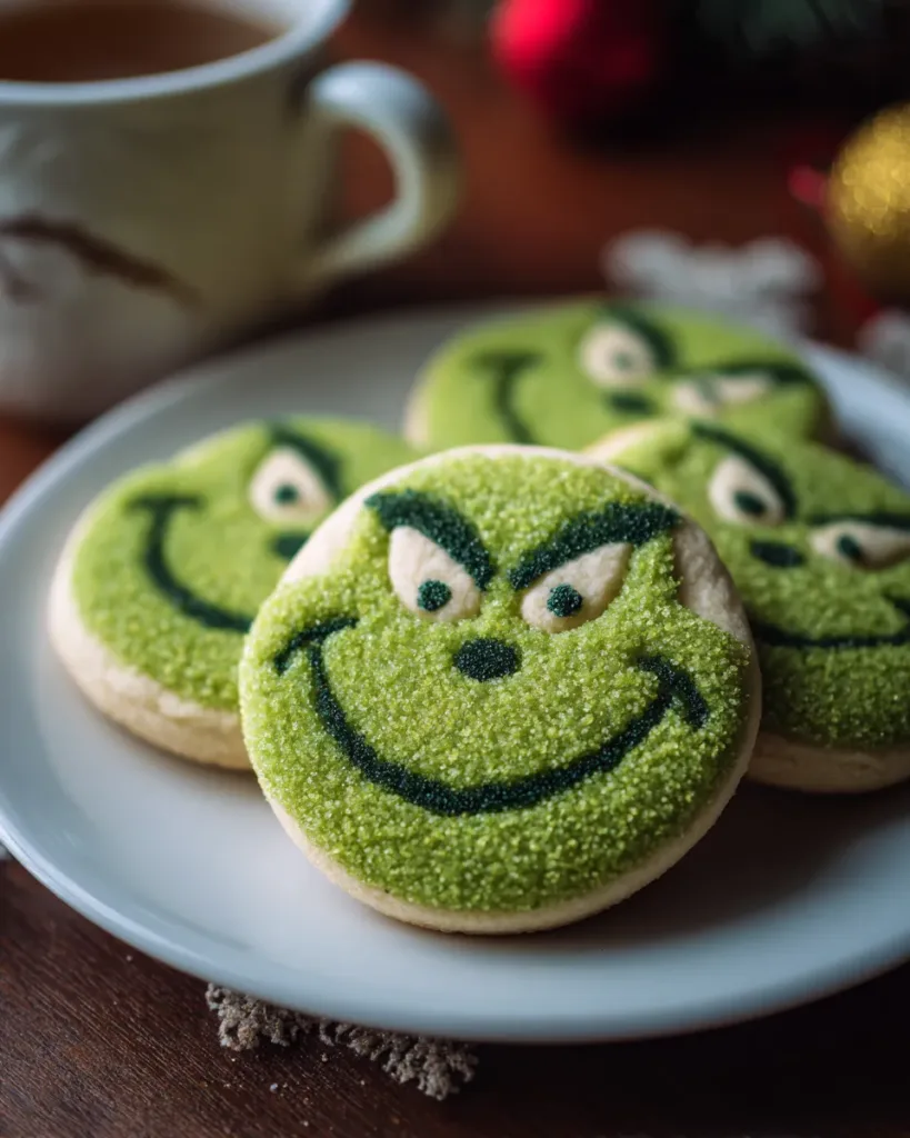 Grinch Sugar Cookies