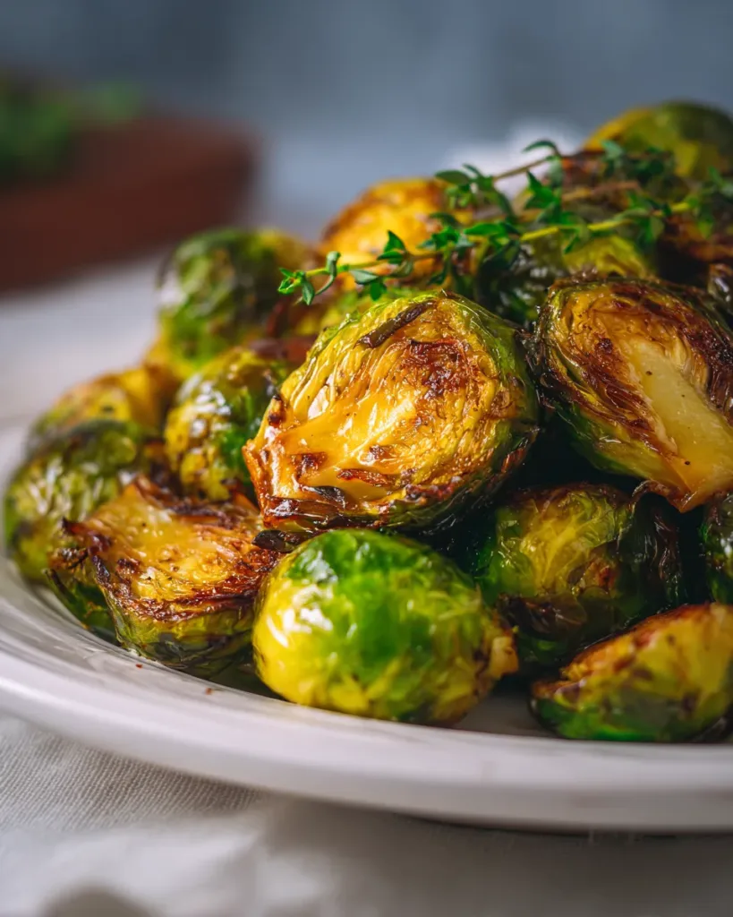 Maple bourbon brussels sprouts