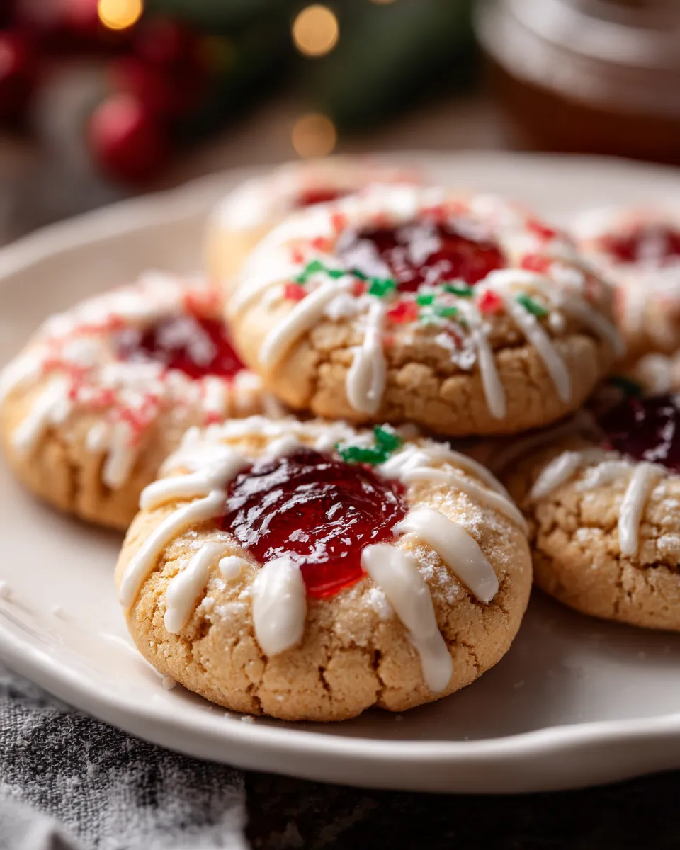 Soft Christmas Thumbprint Cookies upscaled 68d2718344f5d