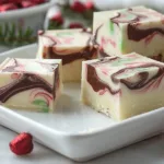 3-Ingredient Christmas Swirl Fudge