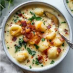Bacon Cheddar Gnocchi Soup