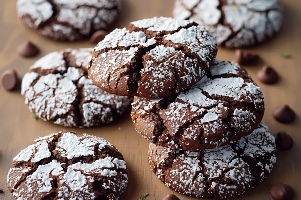 Chocolate Crinkle Cookies