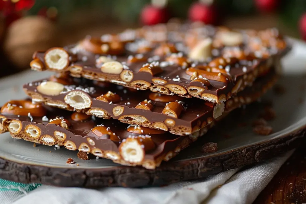 Christmas Pretzel Bark