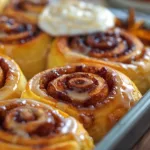 Cozy Pumpkin Spice & Maple Sourdough Cinnamon Rolls