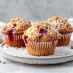 Cranberry Orange Muffins With Streusel Topping