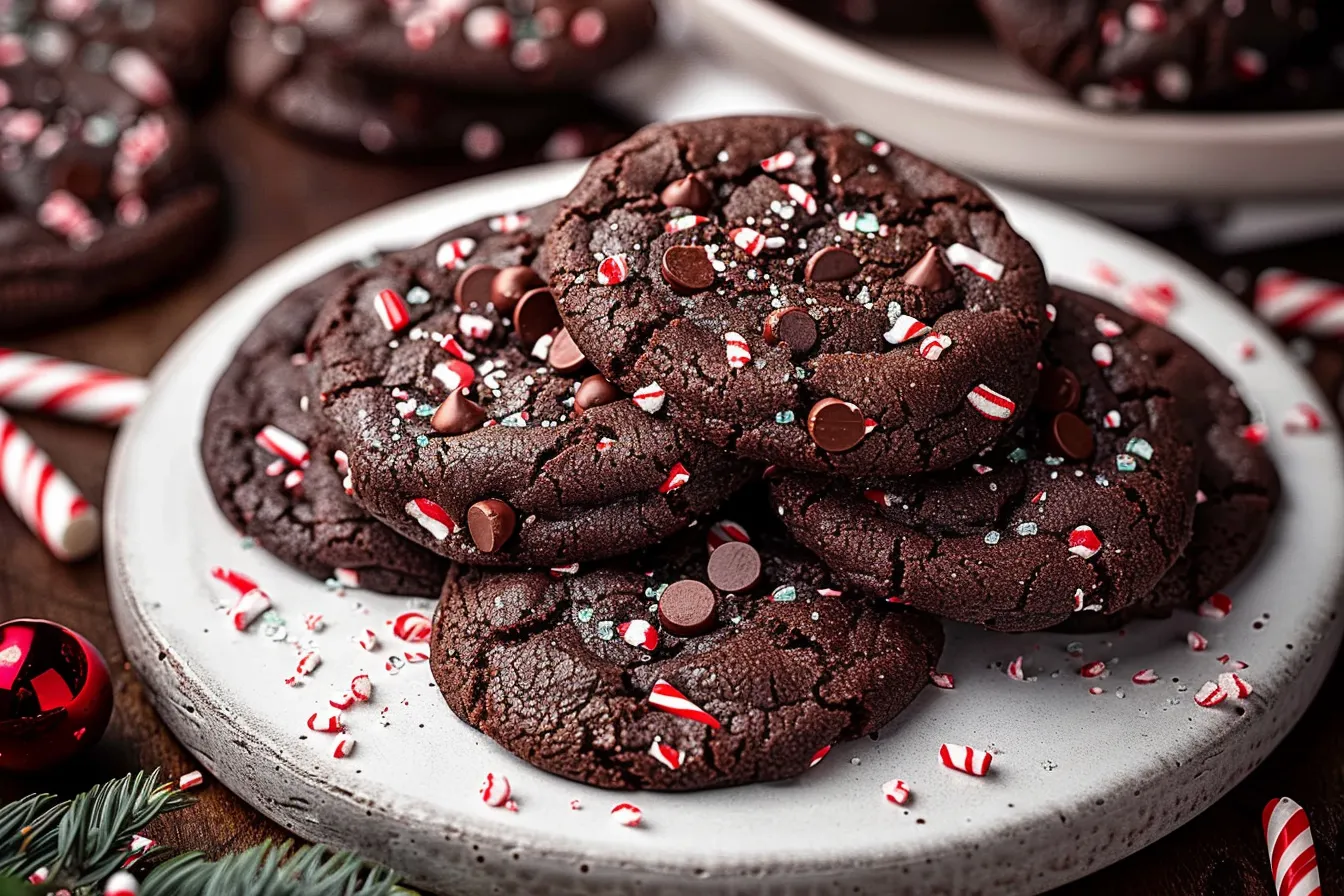 Double Chocolate Peppermint Cookies upscaled 68e6ff7869934