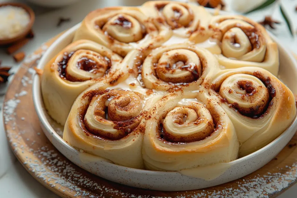 Eggnog Cinnamon Rolls