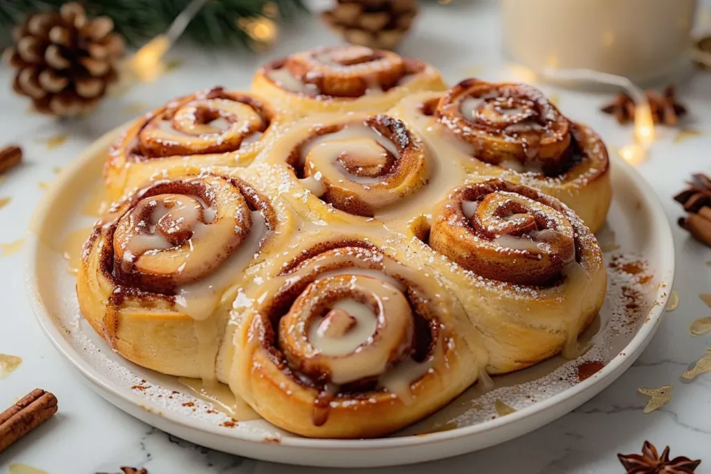 Eggnog Cinnamon Rolls
