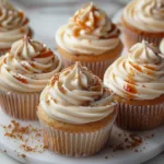 Eggnog Cupcakes with Caramel Eggnog Buttercream
