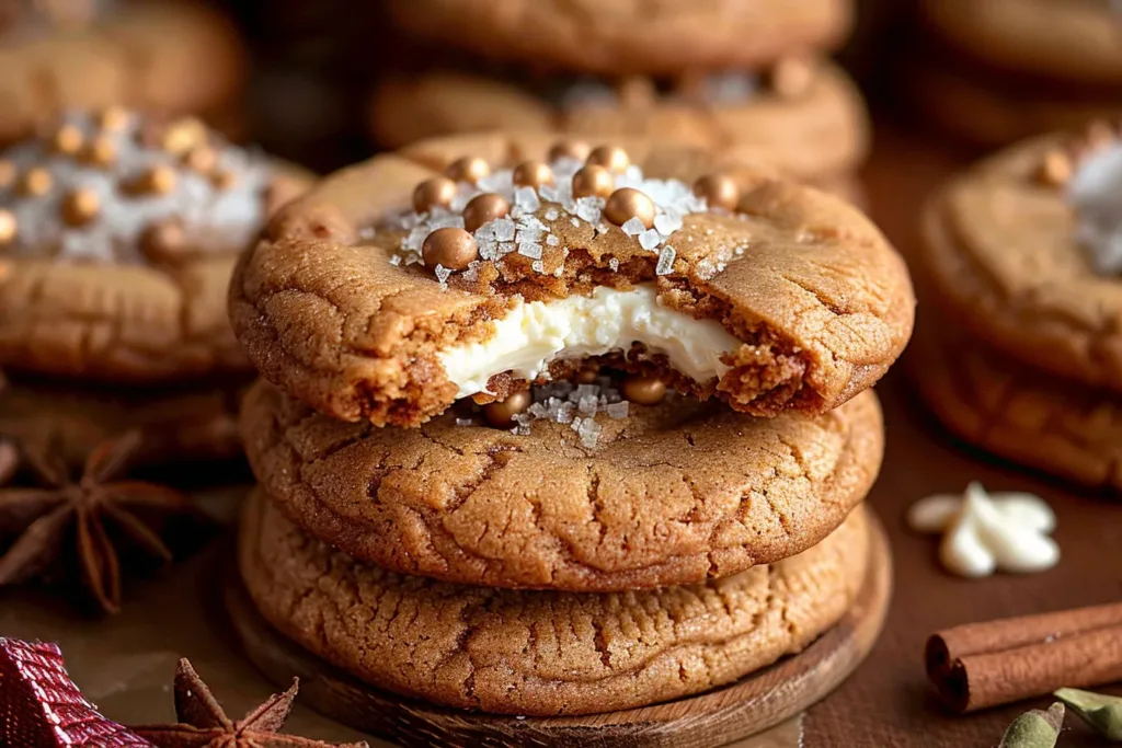 Gingerbread Cheesecake Cookies