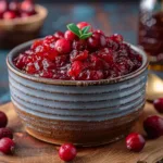 Honey Bourbon Cranberry Sauce