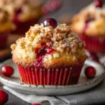 Leftover Cranberry Sauce Coffee Cake Muffins