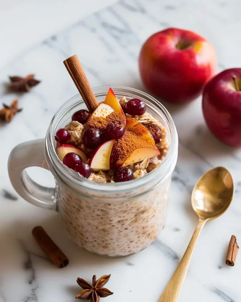 Mulled Wine Inspired Overnight Oats