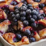 Overnight Blueberry French Toast Casserole