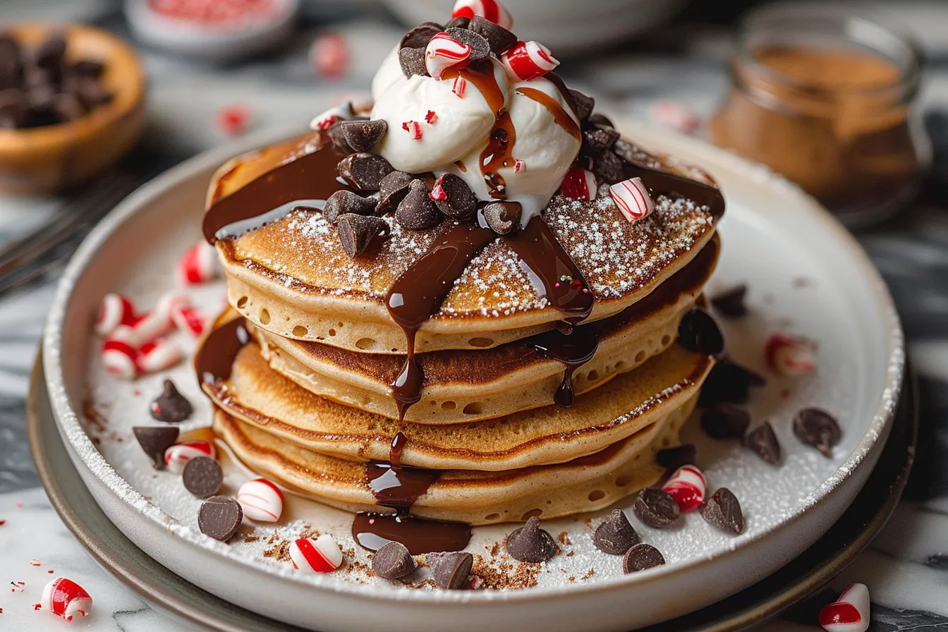 Peppermint Chocolate Chip Pancakes upscaled 68fd74ecdd9a8