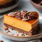 Sweet Potato Cheesecake with Pecan Praline Topping
