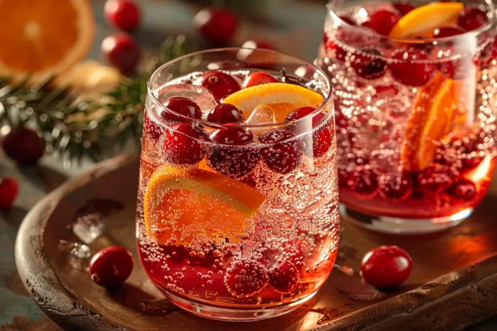 Thanksgiving Cranberry Spritzer