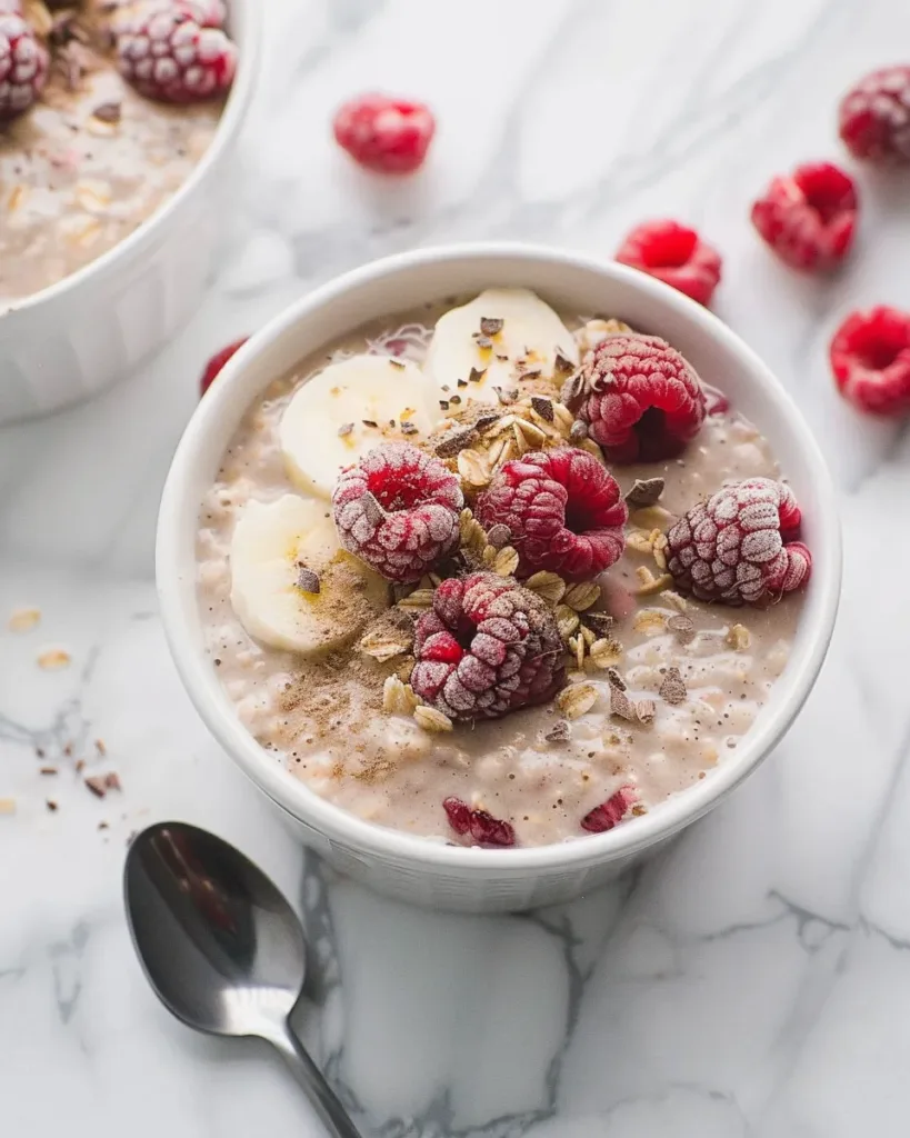 White Chocolate Raspberry Overnight Oats