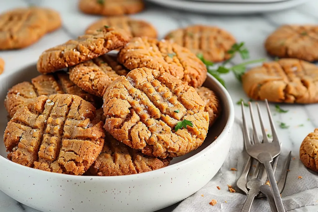 AIR FRYER ALMOND BUTTER COOKIES (JUST 3 INGREDIENTS!)