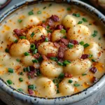 Bacon Cheddar Gnocchi Soup Recipe