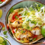 BLACKENED FISH TACO BOWLS WITH CILANTRO LIME SAUCE