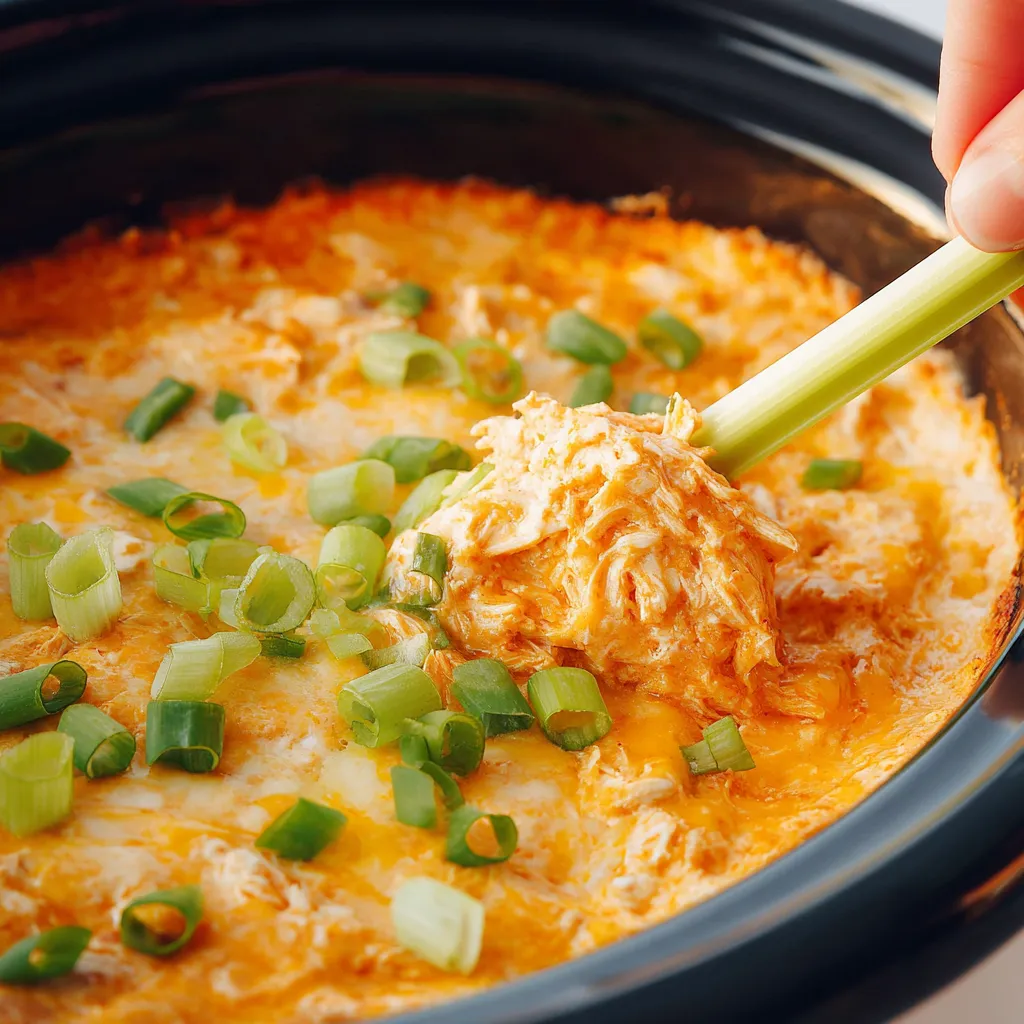 Crock Pot Buffalo Chicken Dip 5 174 buffalo chicken dip in a crock pot 3 691f7a3fb6d5a 1