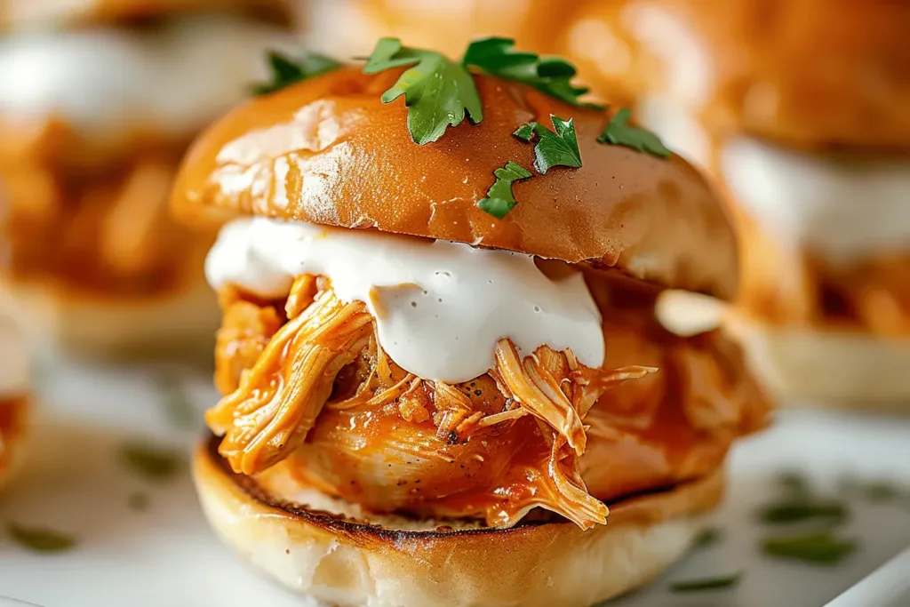 BUFFALO CHICKEN SLIDERS