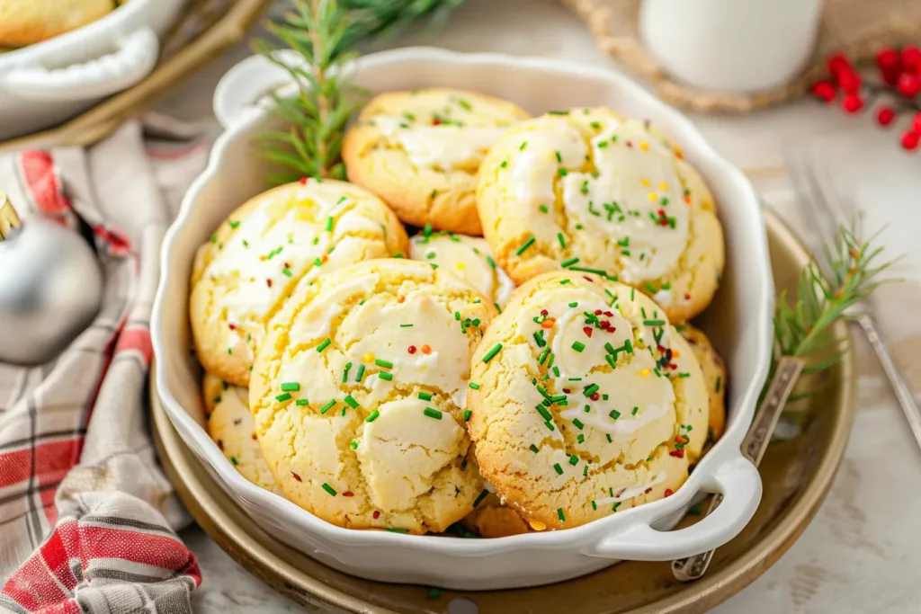 CAKE BATTER CHRISTMAS COOKIES