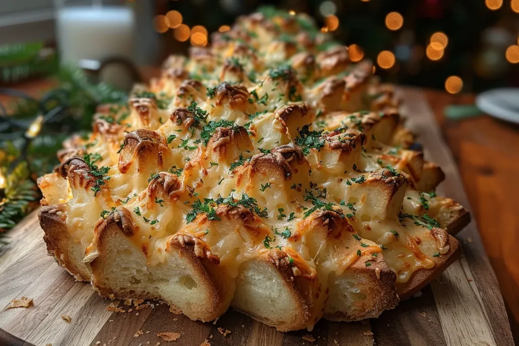 Cheesy Christmas Tree Bread