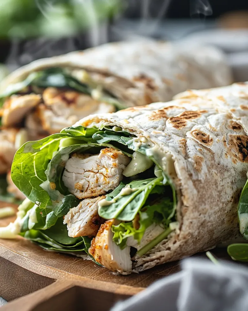 CHICKEN CAESAR WRAPS