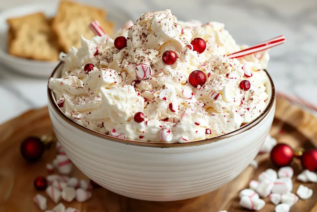 Christmas Peppermint Fluff Dip