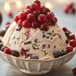 Christmas pudding ice cream
