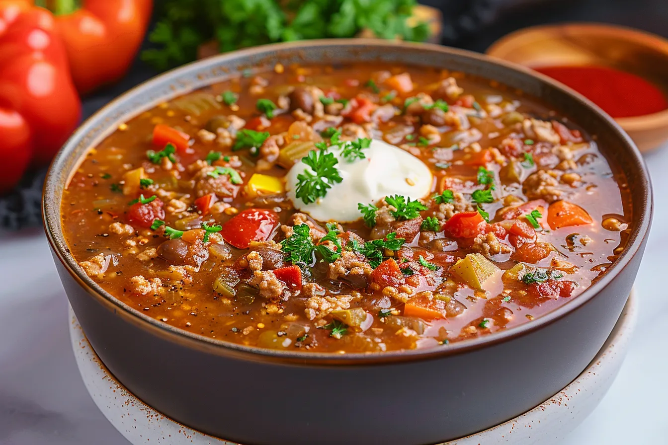 Cozy Crockpot Stuffed Pepper Soup 4 174 cozy crockpot stuffed pepper soup 1 690cb23ed40bf 1