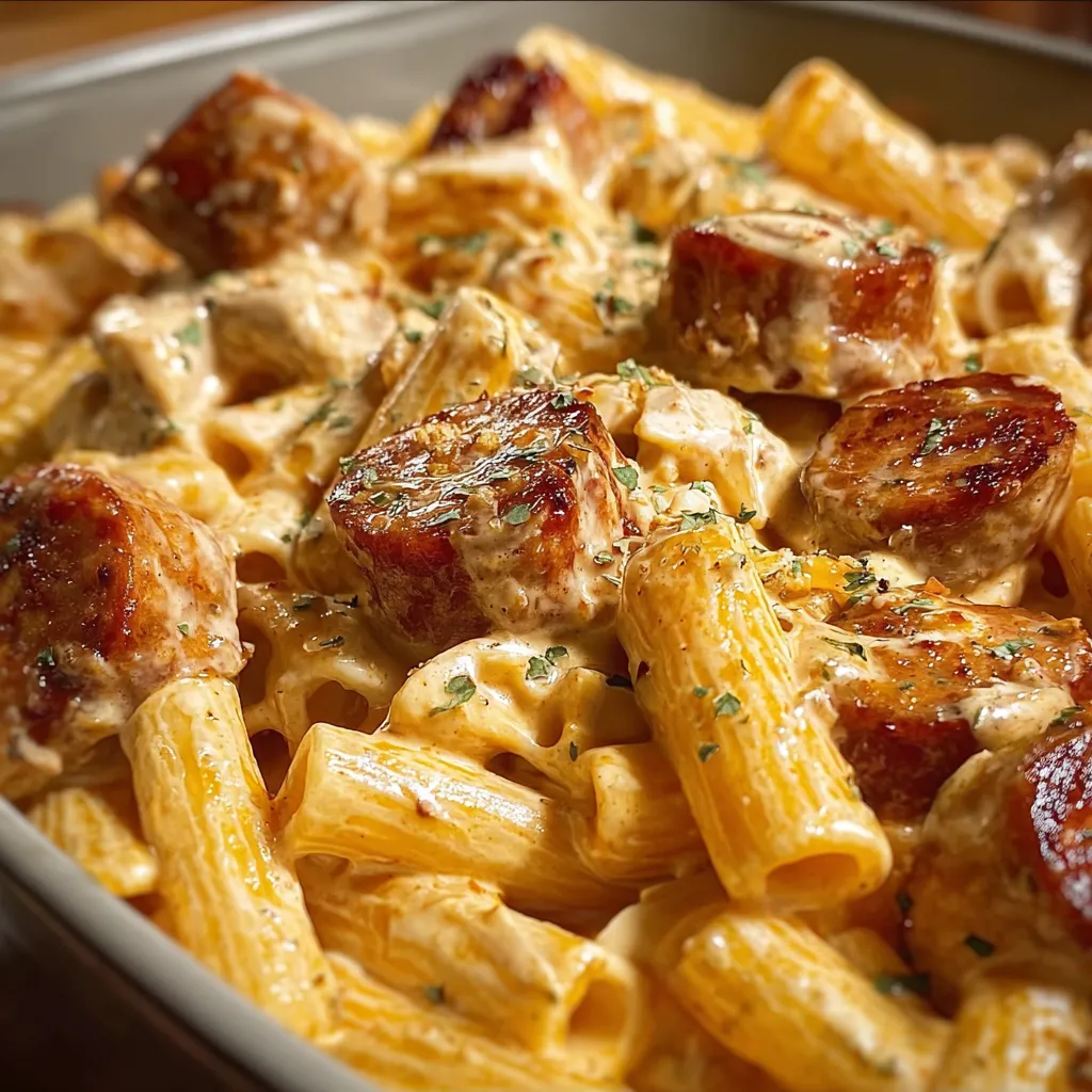 174 creamy buffalo ranch sausage chicken pasta 1 691f81bb6e6e8 1