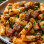 Creamy Sausage Rigatoni