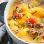 CROCKPOT CHEESEBURGER SOUP
