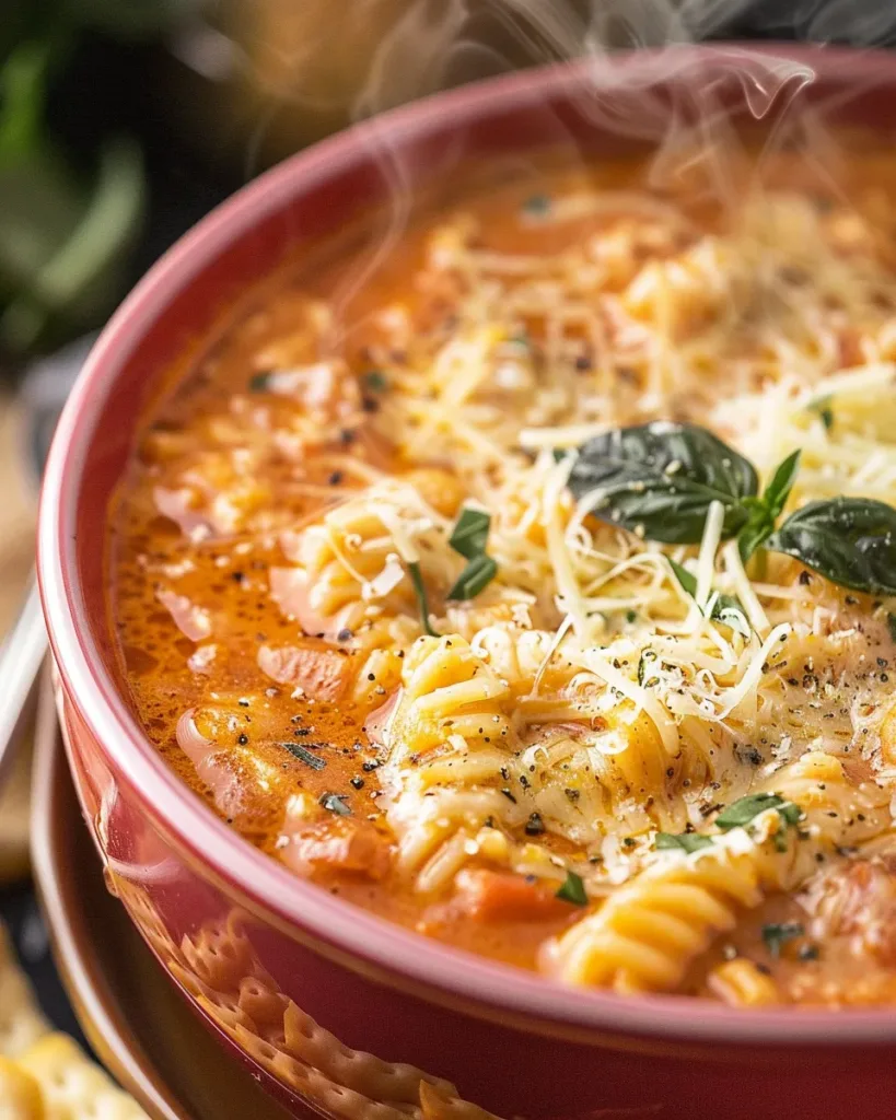CROCKPOT CHICKEN PARMESAN SOUP