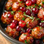 CROCKPOT CRANBERRY MEATBALLS