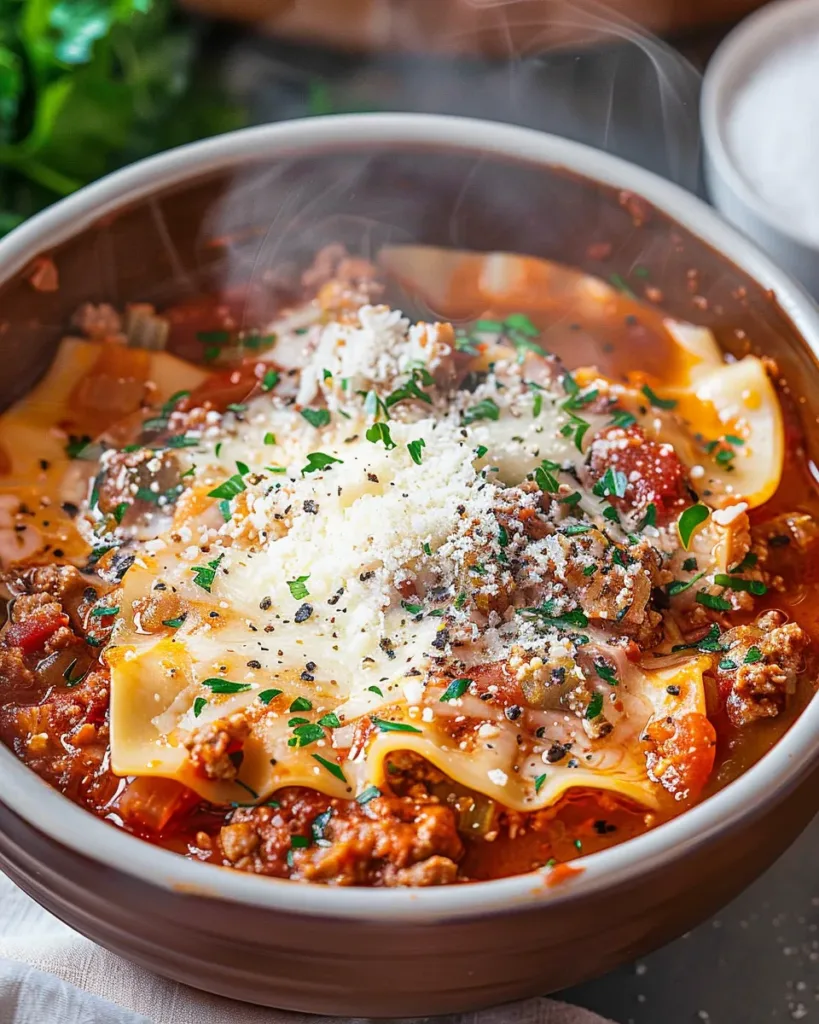 CROCKPOT LASAGNA SOUP