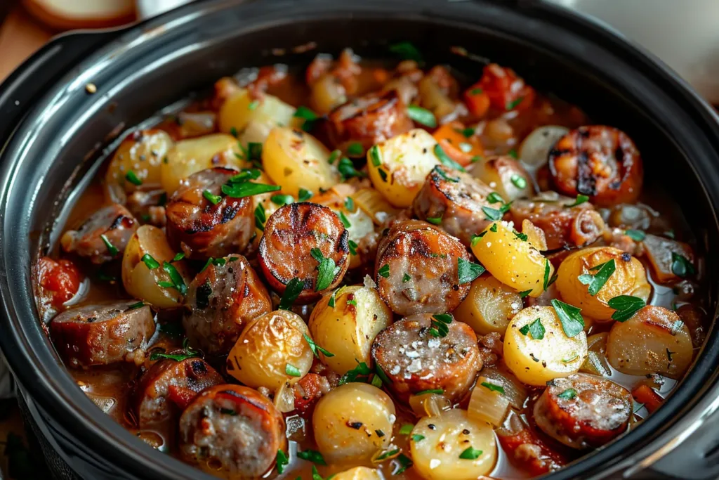 CROCKPOT SAUSAGE CASSEROLE
