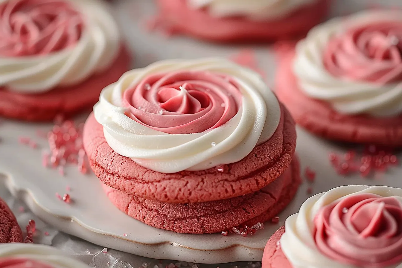 174 crumbl pink velvet cookies with cream cheese frosting 3 691c56a9e1ba5 1