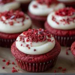 Crumbl Red Velvet Cupcake Cookies