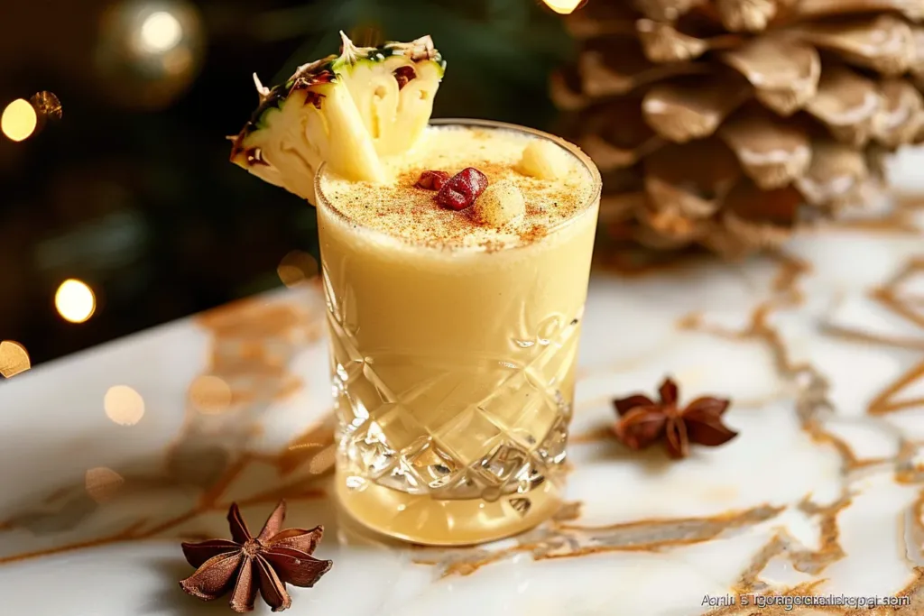 Eggnog Piña Colada Cocktail