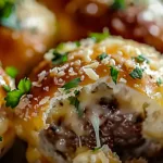 Garlic Parmesan Cheeseburger Bombs