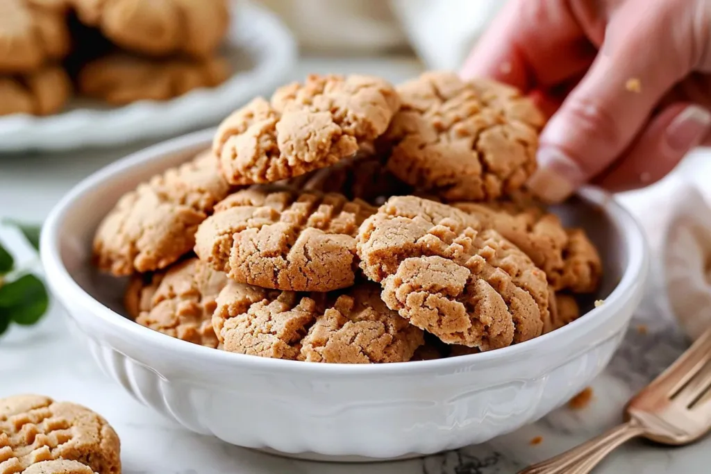 KETO PEANUT BUTTER COOKIES (JUST 3G OF CARBS EACH!)