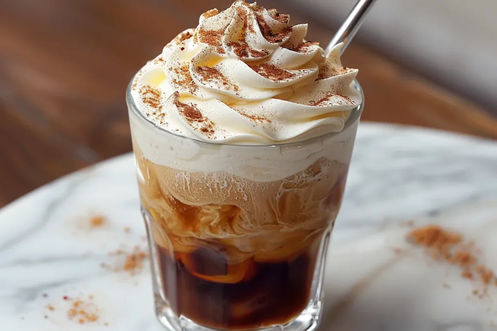 Keto Whipped Cream Iced Coffee