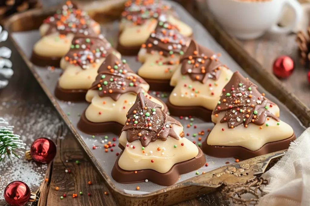 MILLIONAIRE SHORTBREAD CHRISTMAS TREES